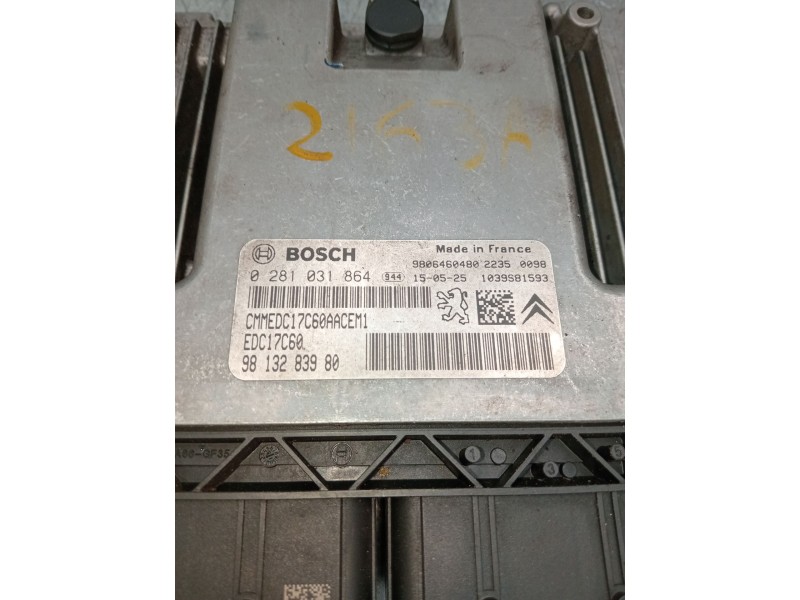 Recambio de centralita motor uce para citroën c4 picasso referencia OEM IAM 0281031864 9813283980 9806460480