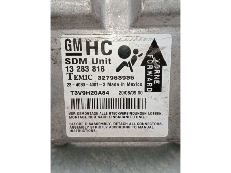 Recambio de centralita airbag para opel corsa d furgoneta/hatchback (s07) 1.3 cdti (l08) referencia OEM IAM 13283818 327963935 