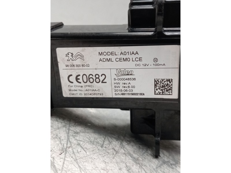 Recambio de conmutador de arranque para citroën c4 picasso referencia OEM IAM 9812112580 980063008002 