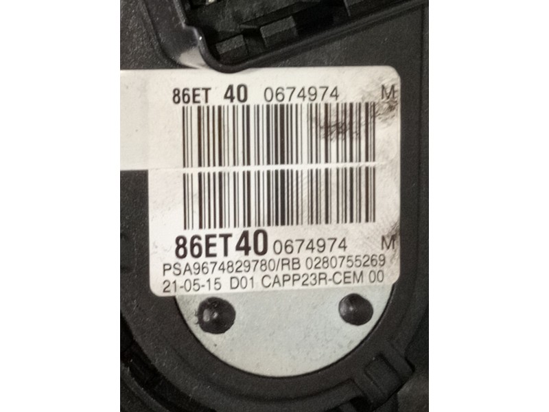 Recambio de potenciometro pedal para citroën c4 picasso referencia OEM IAM 9674829780 86ET400674974 