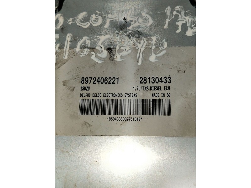 Recambio de centralita motor uce para opel combo tour 1.7 di 16v referencia OEM IAM 8972406221 28130433 