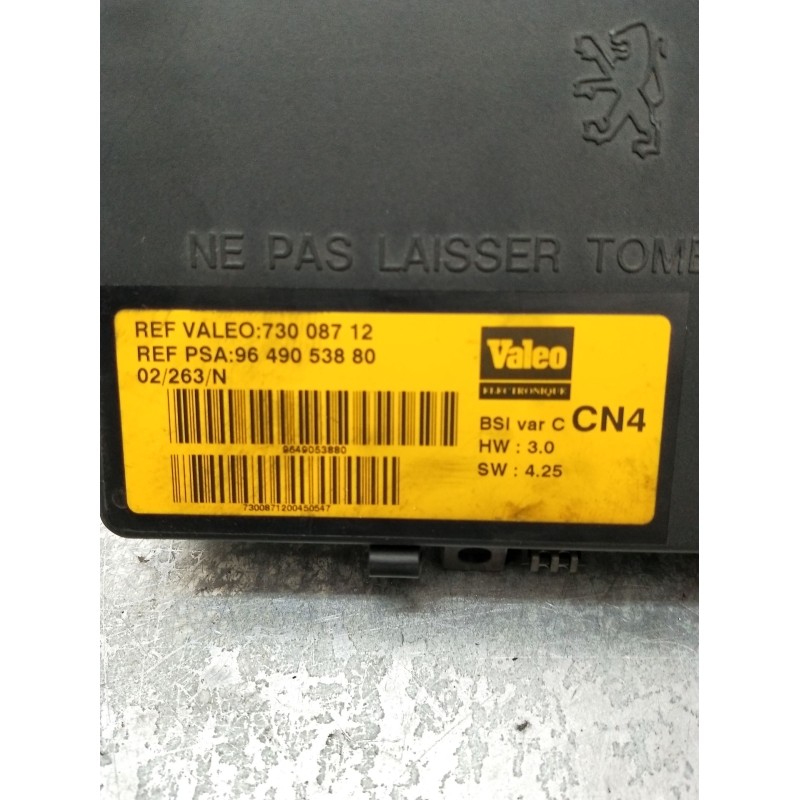 Recambio de caja reles / fusibles para citroën xsara (n1) 1.6 16v referencia OEM IAM 9649053880 73008712 