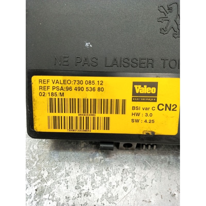 Recambio de caja reles / fusibles para citroën xsara (n1) 2.0 hdi 90 referencia OEM IAM 9649053680 73008512 