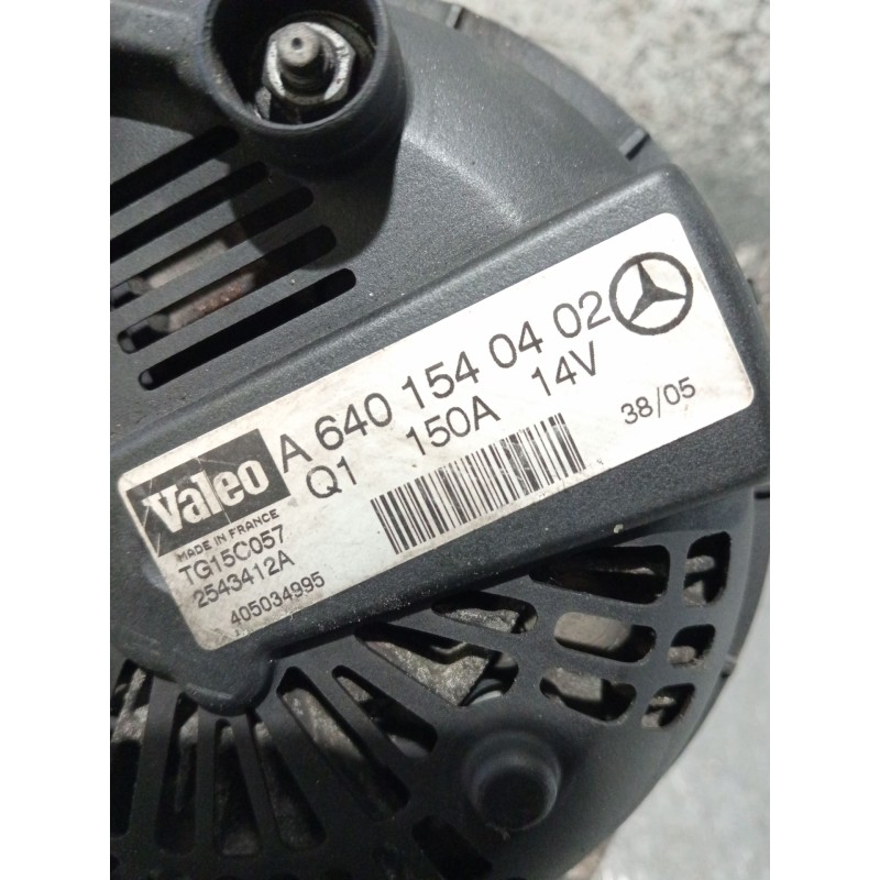 Recambio de alternador para mercedes-benz clase a (w169) a 180 cdi (169.007, 169.307) referencia OEM IAM A6401540402 2543412A 