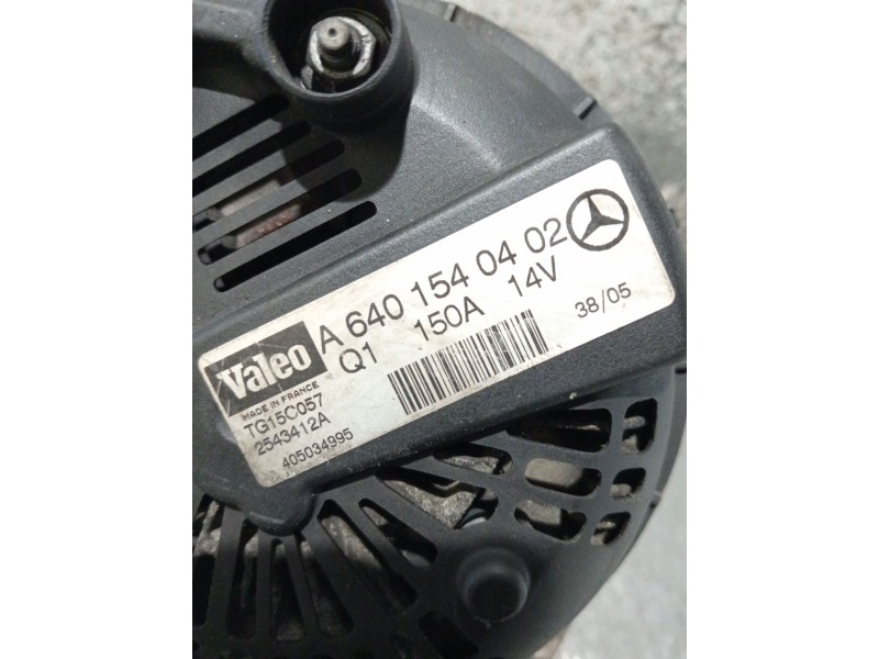 Recambio de alternador para mercedes-benz clase a (w169) a 180 cdi (169.007, 169.307) referencia OEM IAM A6401540402 2543412A 