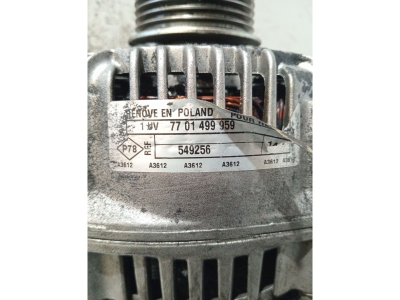 Recambio de alternador para renault megane i (ba0/1_) 1.9 dti (ba08, ba0n) referencia OEM IAM 7701499959 549256 C541953R