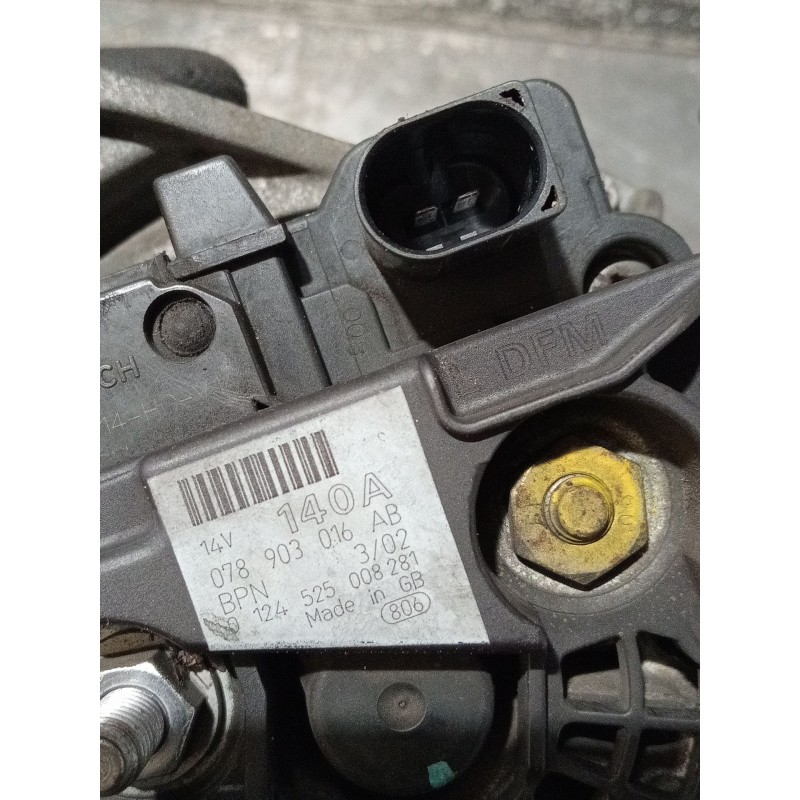 Recambio de alternador para audi a6 c5 (4b2, 4b4) 2.5 tdi quattro referencia OEM IAM 078903016AB 0124525008 