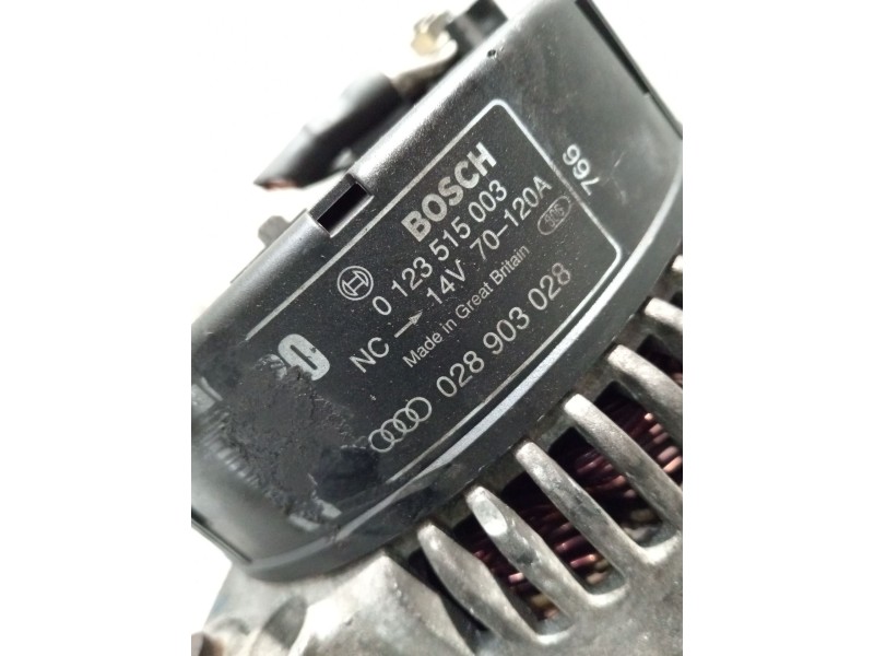 Recambio de alternador para volkswagen passat b5 (3b2) 1.9 tdi referencia OEM IAM 028903028 0123515003 