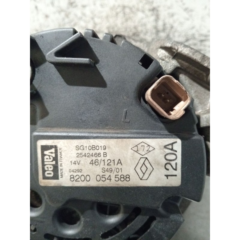 Recambio de alternador para renault scénic i monospace (ja0/1_, fa0_) 1.9 dti (ja1u) referencia OEM IAM 8200054588 2542466B 