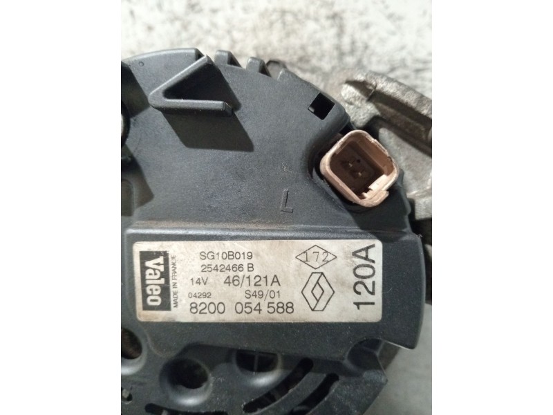 Recambio de alternador para renault scénic i monospace (ja0/1_, fa0_) 1.9 dti (ja1u) referencia OEM IAM 8200054588 2542466B 