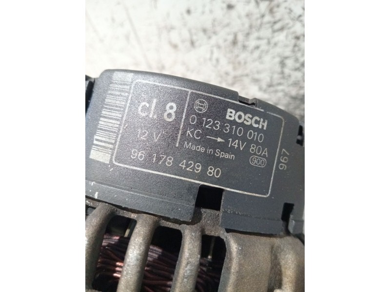 Recambio de alternador para citroën xsara coupé (n0) 1.9 td referencia OEM IAM 9617842980 0123310010 