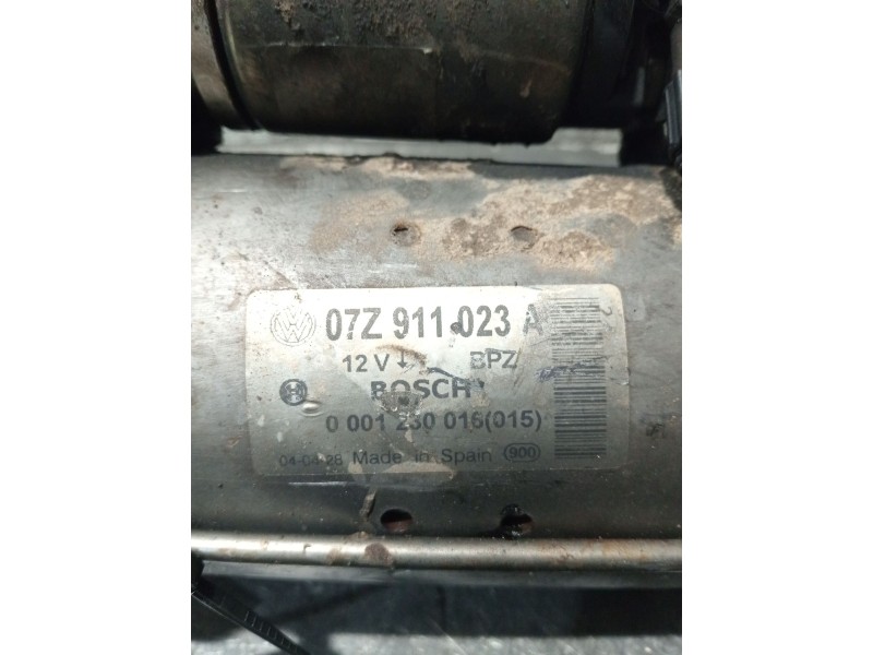 Recambio de motor arranque para volkswagen touareg (7la, 7l6, 7l7) 5.0 v10 tdi referencia OEM IAM 07Z911023A 0001230016 