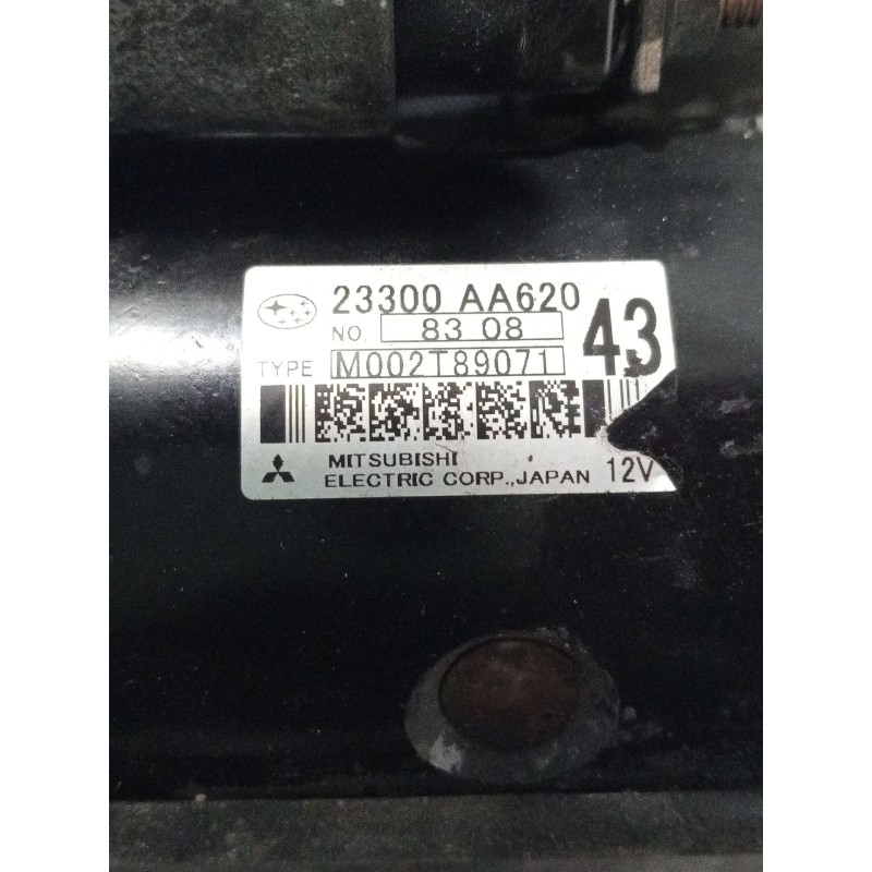 Recambio de motor arranque para subaru legacy iv (bl) 2.0 d awd (bld) referencia OEM IAM 23300AA620 M002T89071 