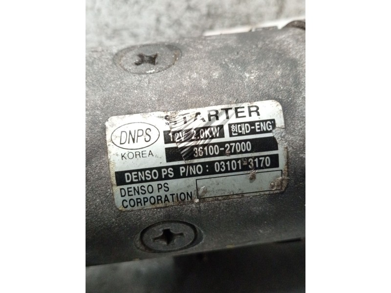 Recambio de motor arranque para hyundai santa fé ii (cm) 2.2 crdi gls 4x4 referencia OEM IAM 3610027000 031013170 