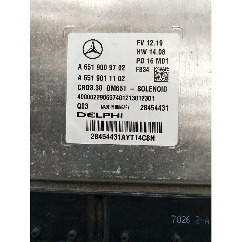 Recambio de centralita motor uce para infiniti q30 2.2 d referencia OEM IAM A6519009702 A6519011102 28454431 28454431A