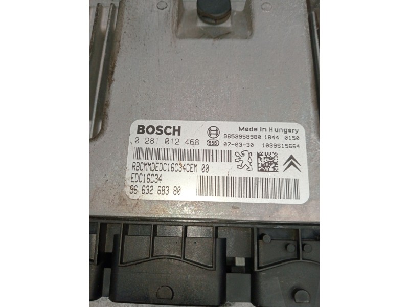 Recambio de centralita motor uce para citroën xsara picasso referencia OEM IAM 0281012468 9663268380 9653958980