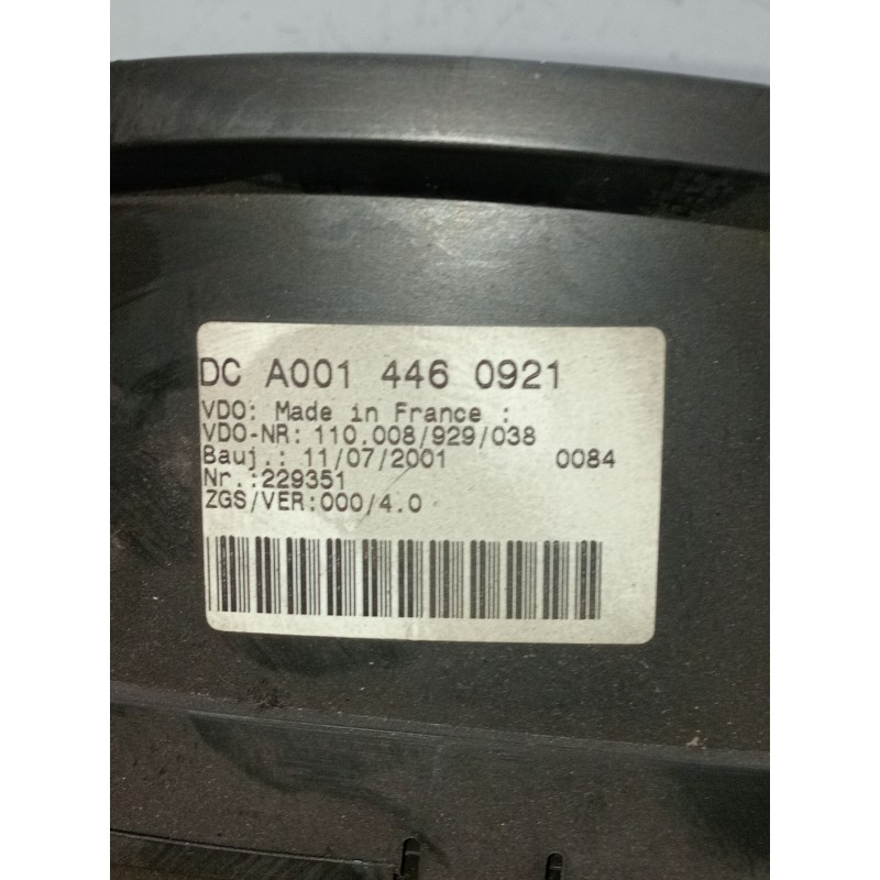 Recambio de cuadro instrumentos para mercedes-benz sprinter 4-t caja/chasis (b904) 411 cdi referencia OEM IAM A0014460921 110008