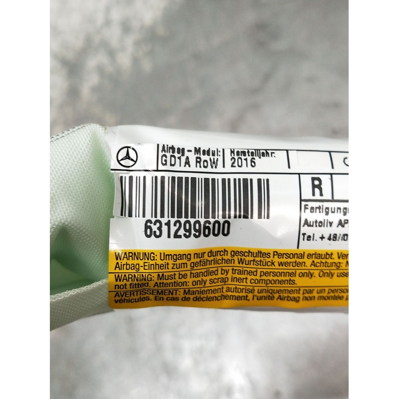 Recambio de airbag cortina delantero derecho para infiniti q30 2.2 d referencia OEM IAM 631299600 NX5DA162260185 0589P1000241