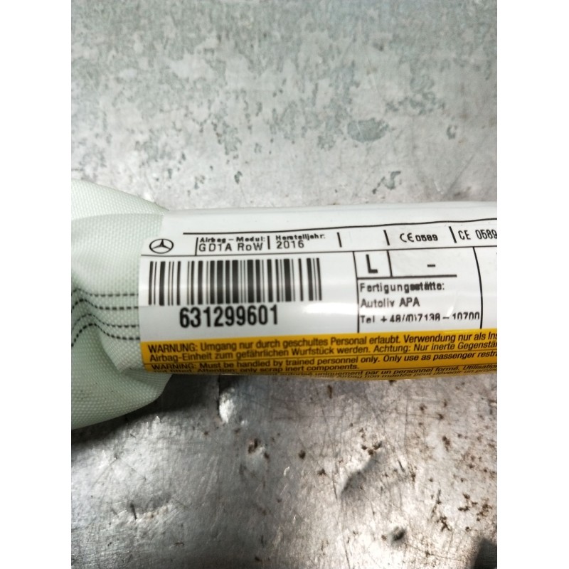 Recambio de airbag cortina delantero izquierdo para infiniti q30 2.2 d referencia OEM IAM 631299601 NY5DA162181498 0589P1000241