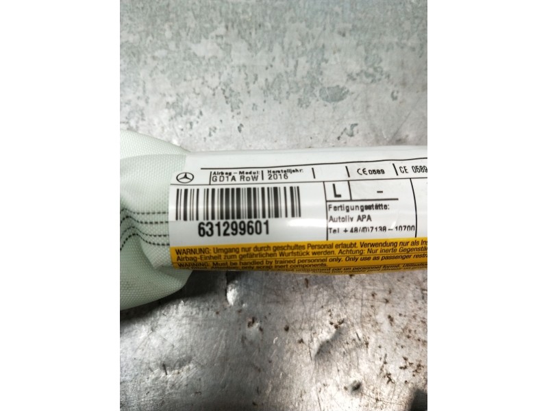 Recambio de airbag cortina delantero izquierdo para infiniti q30 2.2 d referencia OEM IAM 631299601 NY5DA162181498 0589P1000241