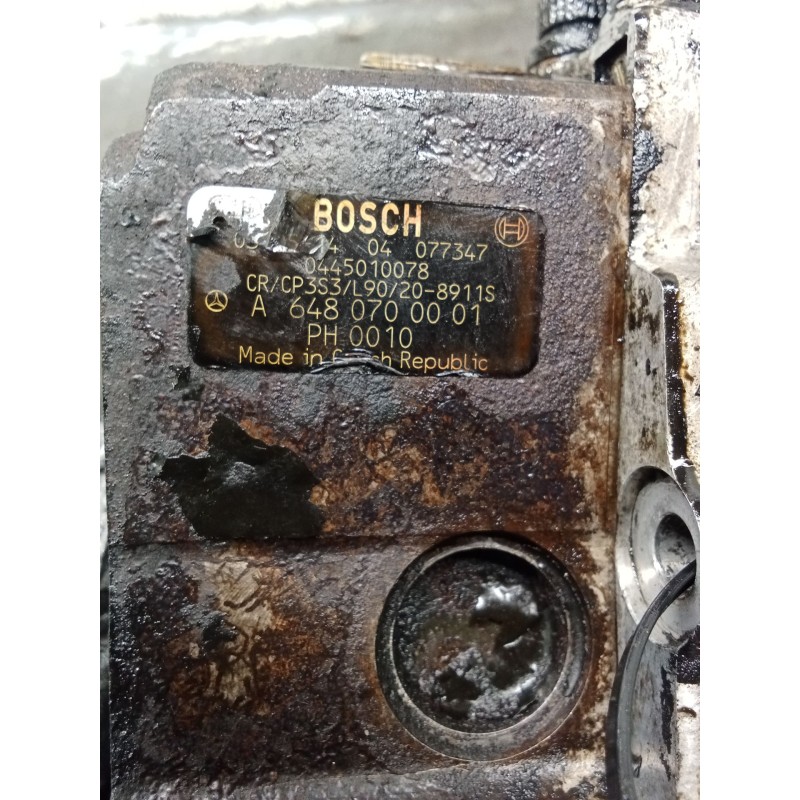 Recambio de bomba inyeccion para mercedes-benz clase c (w203) c 200 cdi (203.007) referencia OEM IAM 0445010078 A6480700001 BOSC