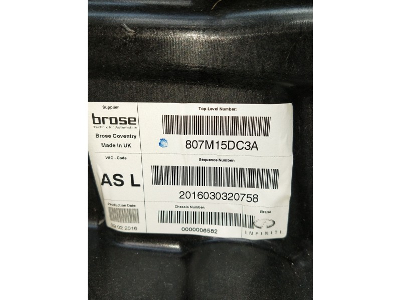 Recambio de elevalunas delantero izquierdo para infiniti q30 2.2 d referencia OEM IAM  A2469065100 5P 933865101807M15DC3A