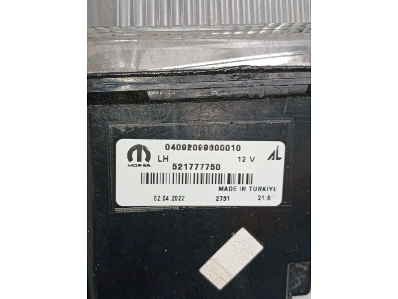 Recambio de piloto delantero izquierdo para jeep renegade referencia OEM IAM 521777750 04092099800010 