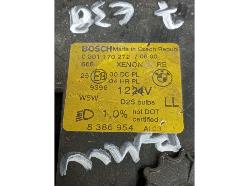 Recambio de faro derecho para bmw serie 7 (e38) 740il automático referencia OEM IAM 0301170272 8386954 XENON