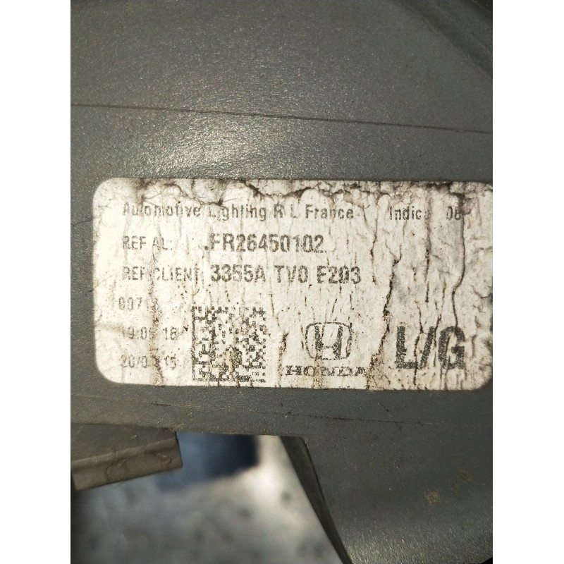 Recambio de piloto trasero izquierdo para honda civic ix (fk) 1.6 i-dtec (fk3) referencia OEM IAM FR26450102 3355ATV0E203 