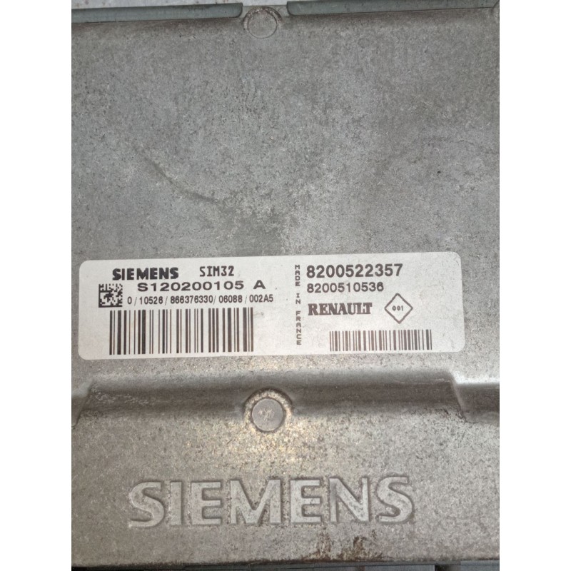 Recambio de centralita motor uce para renault clio iii (br0/1, cr0/1) 1.2 16v (br02, br0j, br11, cr02, cr0j, cr11) referencia OE