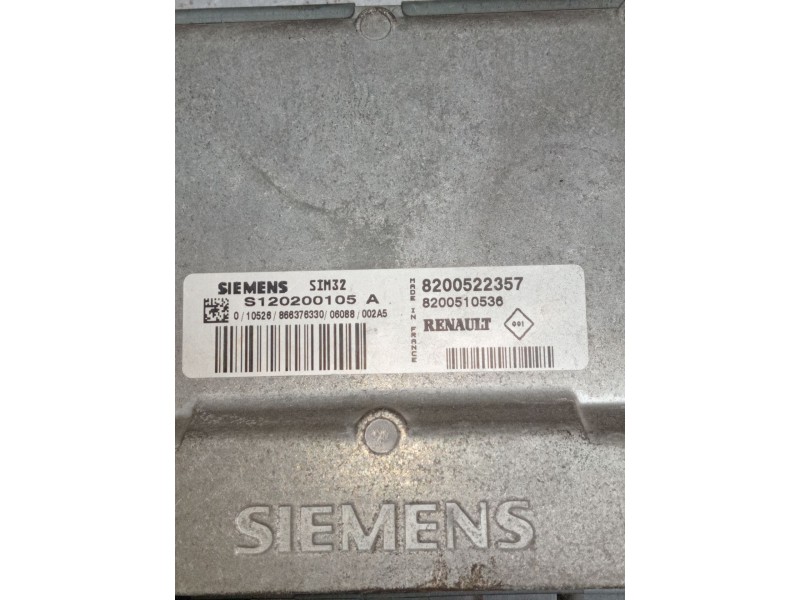 Recambio de centralita motor uce para renault clio iii (br0/1, cr0/1) 1.2 16v (br02, br0j, br11, cr02, cr0j, cr11) referencia OE