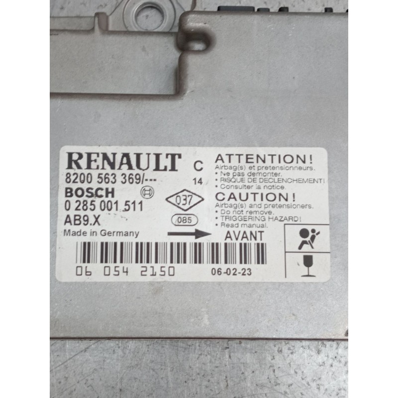 Recambio de centralita airbag para renault clio iii (br0/1, cr0/1) 1.2 16v (br02, br0j, br11, cr02, cr0j, cr11) referencia OEM I