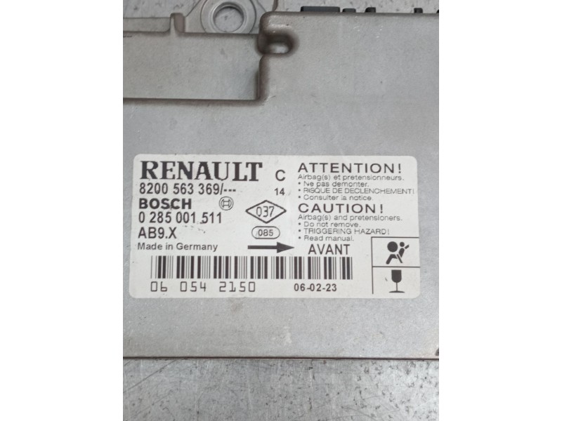 Recambio de centralita airbag para renault clio iii (br0/1, cr0/1) 1.2 16v (br02, br0j, br11, cr02, cr0j, cr11) referencia OEM I