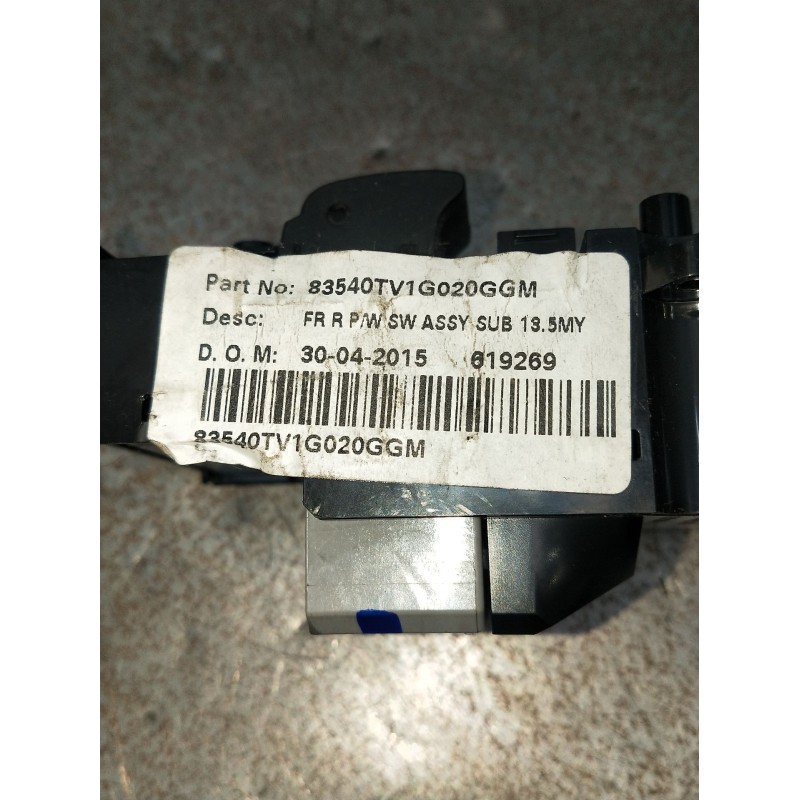 Recambio de mando elevalunas delantero derecho para honda civic ix (fk) 1.6 i-dtec (fk3) referencia OEM IAM 35760TV0 2615G18285 