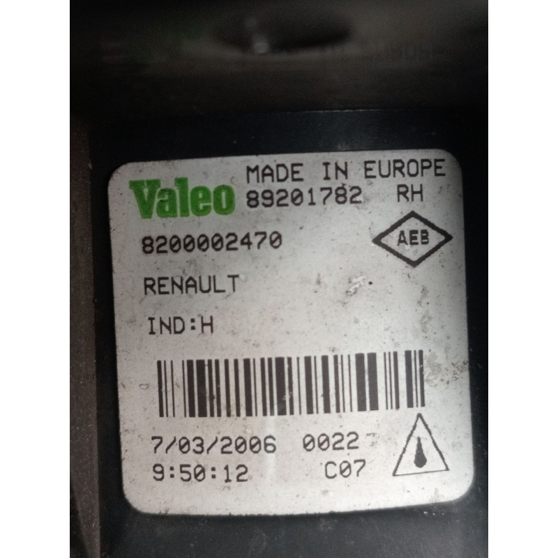 Recambio de faro antiniebla derecho para renault clio iii (br0/1, cr0/1) 1.2 16v (br02, br0j, br11, cr02, cr0j, cr11) referencia