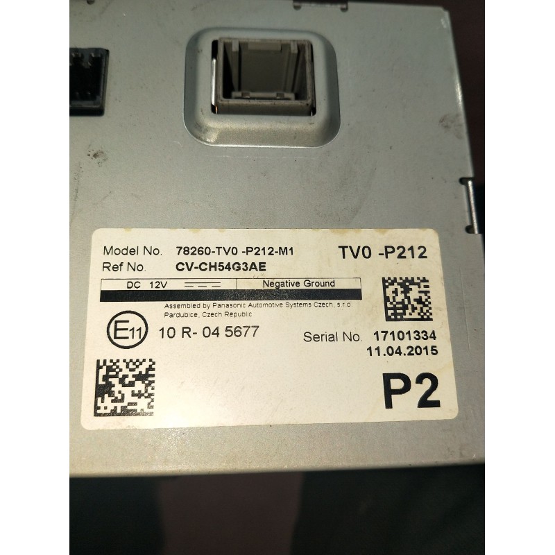 Recambio de pantalla multifuncion para honda civic ix (fk) 1.6 i-dtec (fk3) referencia OEM IAM 78260TV0 17101334 FA0100143