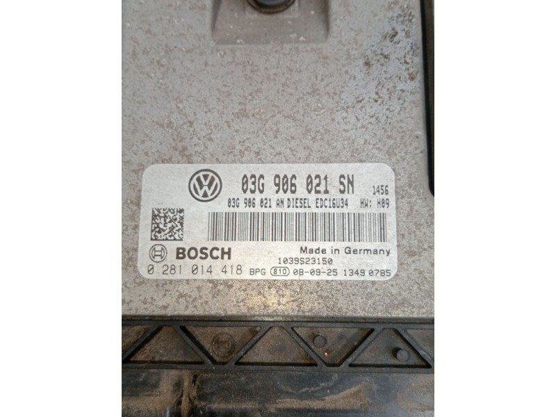 Recambio de centralita motor uce para seat altea xl (5p5, 5p8) 2.0 tdi 16v referencia OEM IAM 0281014418 03G906021SN 