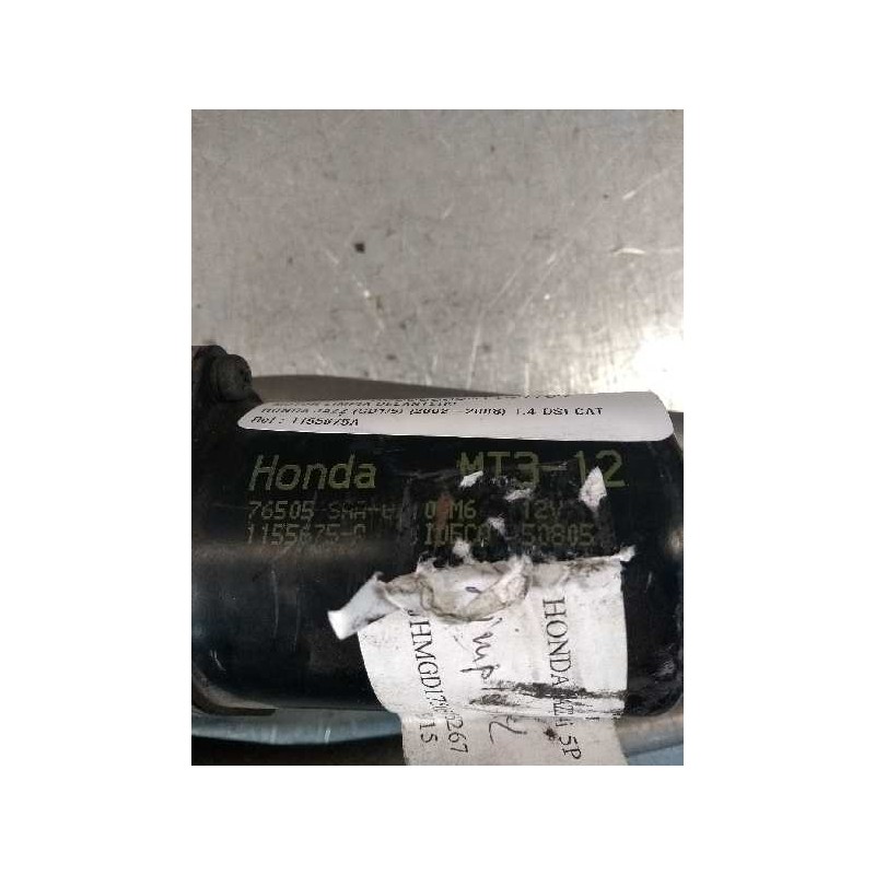 Recambio de motor limpia delantero para honda jazz (gd1/5) 1.4 dsi cat referencia OEM IAM 1155675A 76505SAAG110M6 
