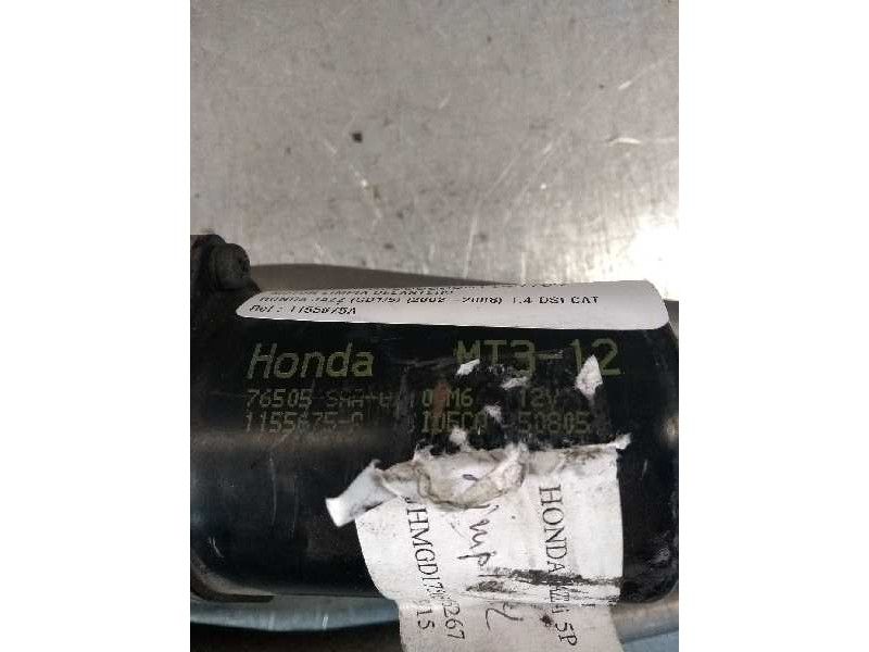 Recambio de motor limpia delantero para honda jazz (gd1/5) 1.4 dsi cat referencia OEM IAM 1155675A 76505SAAG110M6 