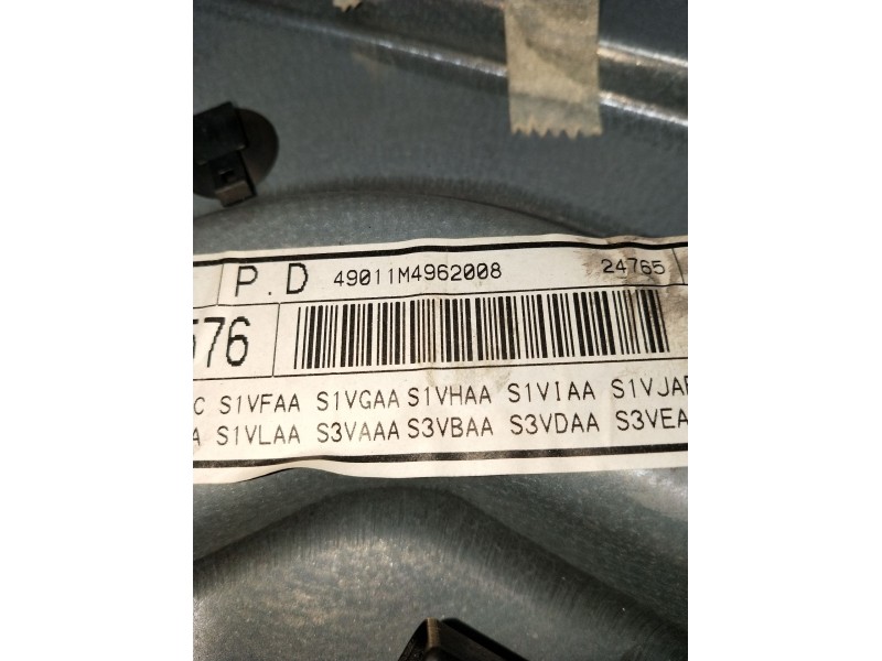 Recambio de elevalunas trasero derecho para seat leon (1m1) 1.9 tdi referencia OEM IAM 1M0839756F 5P 1M4962008