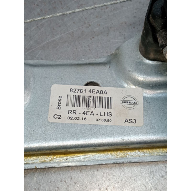 Recambio de elevalunas trasero izquierdo para nissan qashqai ii (j11, j11_) 1.2 dig-t referencia OEM IAM 827014EA0A RR4EALHS 
