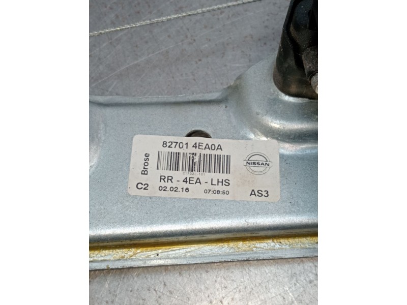 Recambio de elevalunas trasero izquierdo para nissan qashqai ii (j11, j11_) 1.2 dig-t referencia OEM IAM 827014EA0A RR4EALHS 