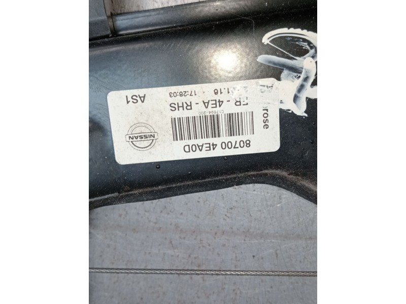 Recambio de elevalunas delantero derecho para nissan qashqai ii (j11, j11_) 1.2 dig-t referencia OEM IAM 807004EA0D FR4EARHS 