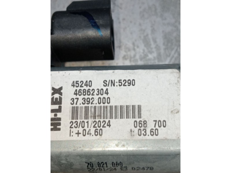Recambio de elevalunas delantero izquierdo para fiat ducato caja cerrada 33 (06.2006 =>) referencia OEM IAM 46862304 37392000 