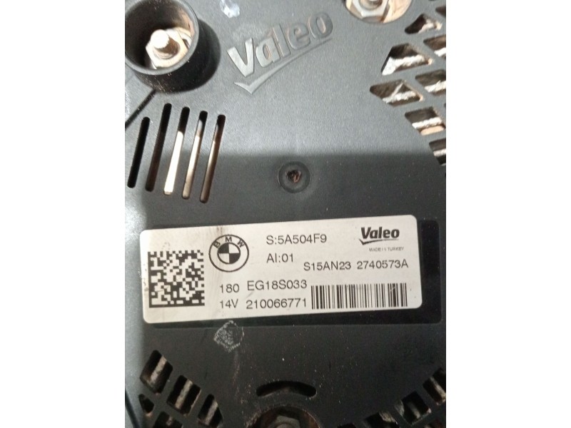 Recambio de alternador para bmw x1/ix1 u11 x1 sdrive18d referencia OEM IAM 2740573A S5A504F9 210066771