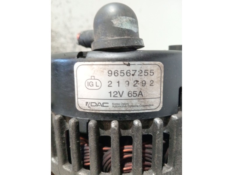 Recambio de alternador para chevrolet matiz (m200, m250) 0.8 referencia OEM IAM 96567255 219292 