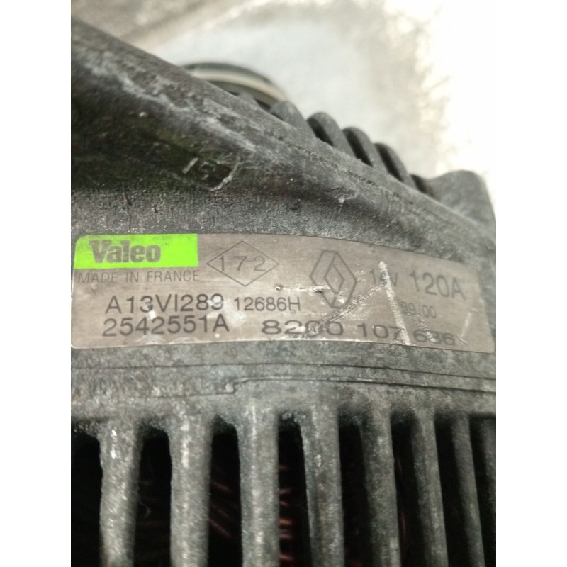 Recambio de alternador para renault megane i (ba0/1_) 1.9 dci (ba05, ba1f) referencia OEM IAM 8200107636 2542551A 