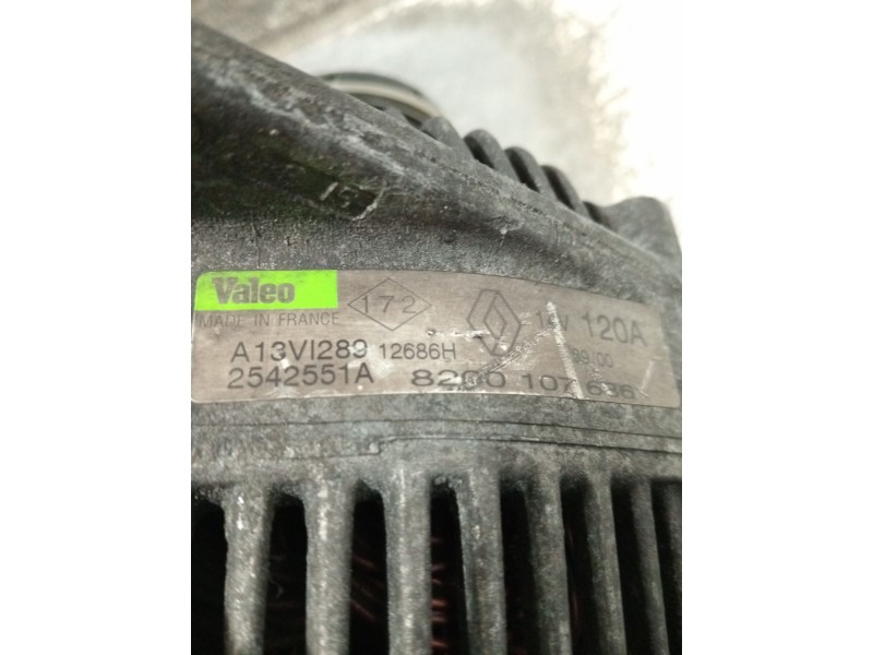 Recambio de alternador para renault megane i (ba0/1_) 1.9 dci (ba05, ba1f) referencia OEM IAM 8200107636 2542551A 
