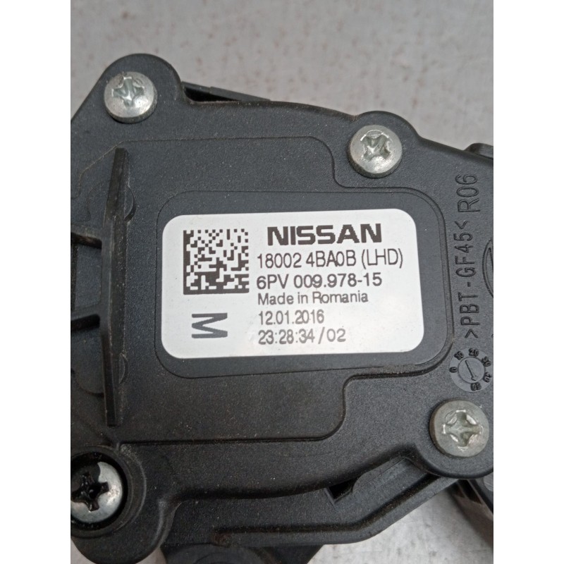 Recambio de potenciometro pedal para nissan qashqai ii (j11, j11_) 1.2 dig-t referencia OEM IAM 180024BA0B 6PV00997815 