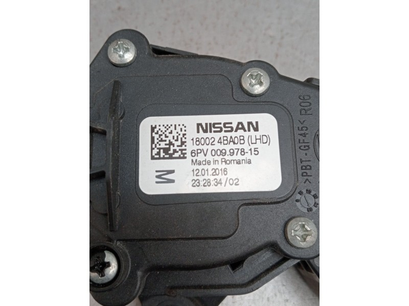 Recambio de potenciometro pedal para nissan qashqai ii (j11, j11_) 1.2 dig-t referencia OEM IAM 180024BA0B 6PV00997815 